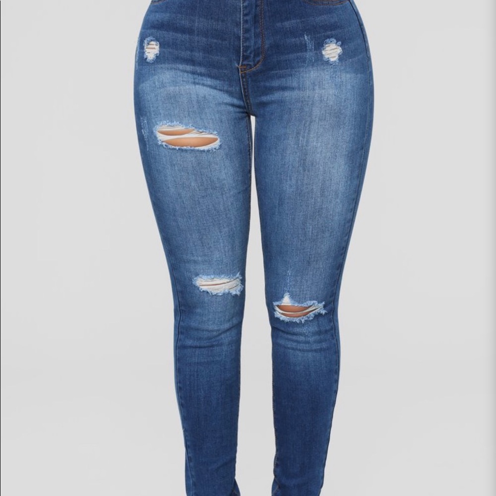 High rise jeans